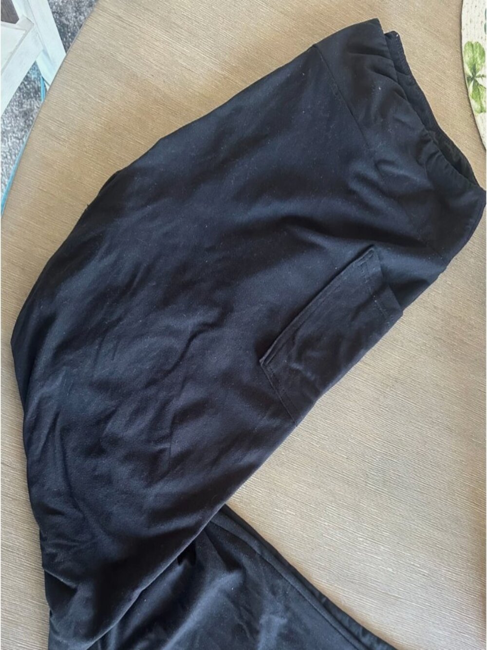 Julia Rose Full Length Buttery Soft Leggings with Side Pockets- Size TC- Black